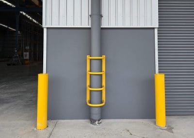 Custom downpipe guards and bollards